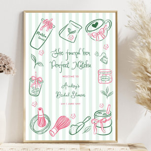 Affiche Pancarte de bienvenue pour une baby shower sur le