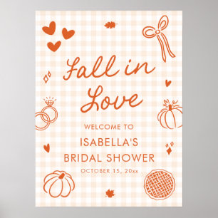 Affiche Pancarte de bienvenue pour une baby shower « Tombe