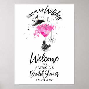 Affiche Pancarte de bienvenue pour une douche de mariée Ha