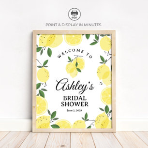 Affiche Pancarte de bienvenue pour une fête prénuptiale su