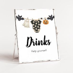 Affiche Pancarte de boissons Little Boo Clothesline