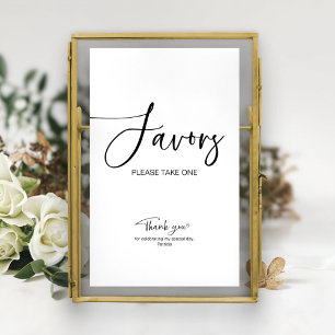 Affiche Pancarte de cadeaux de douche de mariée