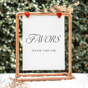 Affiche Pancarte de cadeaux de mariage à la typographie él
