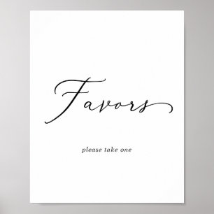 Affiche Pancarte de cadeaux de mariage délicate en calligr