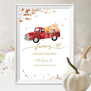 Affiche Pancarte de cadeaux pour bébé pour la fête de l'au