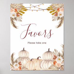Affiche Pancarte de faveur de peinture à l'aquarelle flora