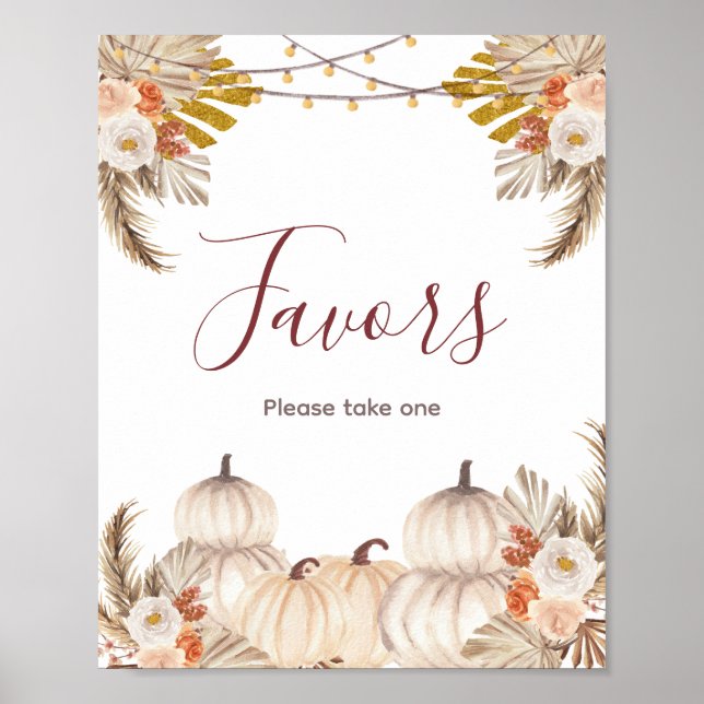 Affiche Pancarte de faveur de peinture à l'aquarelle flora (Devant)