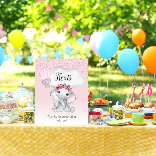 Affiche Pancarte de friandises pour une baby shower montgo