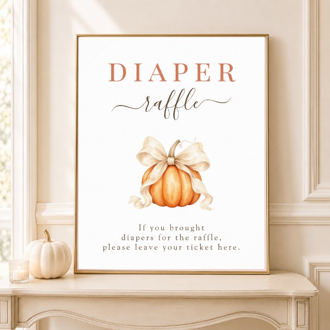 Affiche Pancarte de jeu de devinette de couche pour bébé s (Créateur téléchargé)