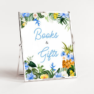 Affiche Pancarte de livres et cadeaux pour Baby Shower Alo