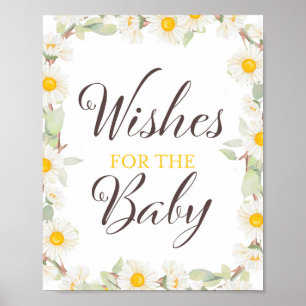Affiche Pancarte de Mariage   Baby Shower Thème Daisy de P