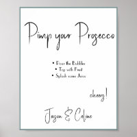 Pancarte de mariage Pimp your Prosecco