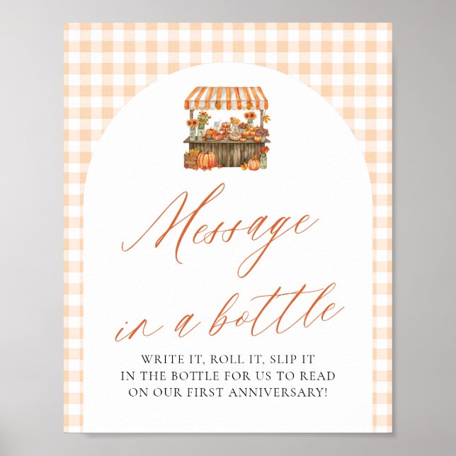 Affiche Pancarte de message dans une bouteille pour le mar (Devant)