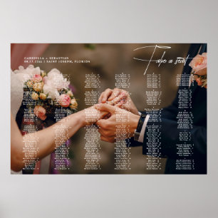 Affiche Pancarte de placement de mariage alphabétique mini