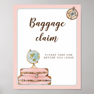 Affiche Pancarte de Récupération des Bagages pour Enterrem
