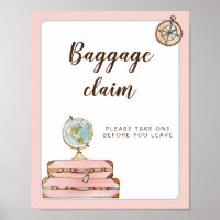 Pancarte de Récupération des Bagages pour la Marié
