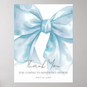 Affiche Pancarte de remerciement pour une baby shower avec