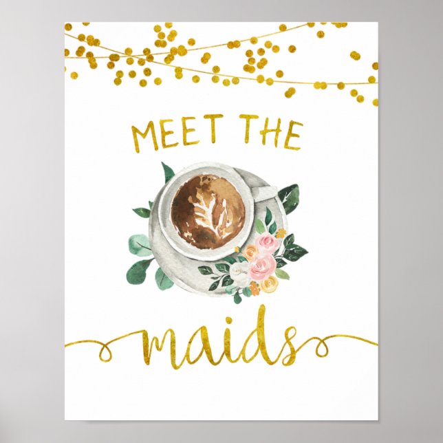 Affiche Pancarte de Remise de Café des Demoiselles d'Honne (Devant)