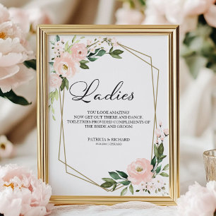 Affiche Pancarte de salle de bain de mariage Vous êtes sup