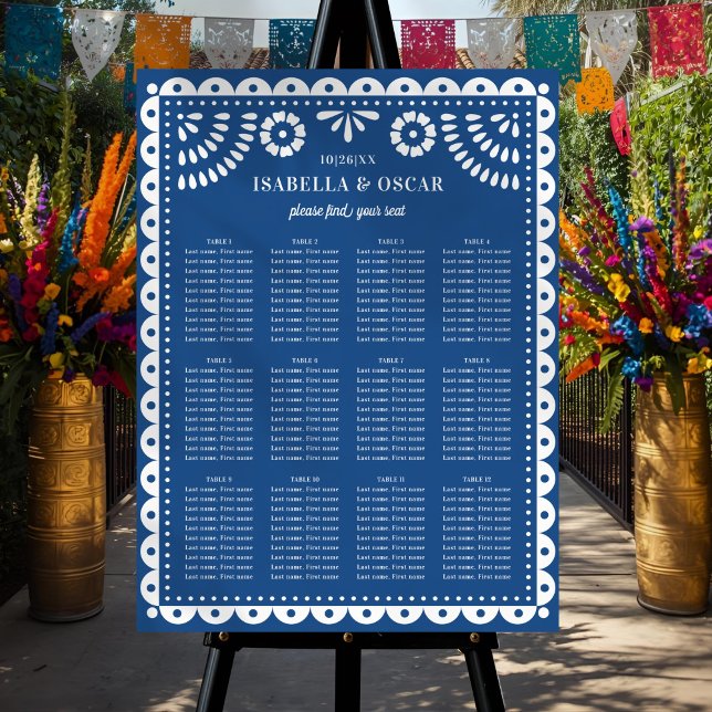 Affiche Pancarte de Sièges pour Réception de Mariage en Pa (Créateur téléchargé)