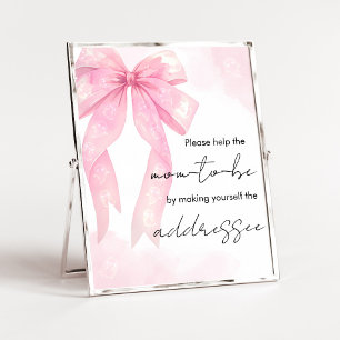 Affiche Pancarte de station d'enveloppe pour Baby Shower L