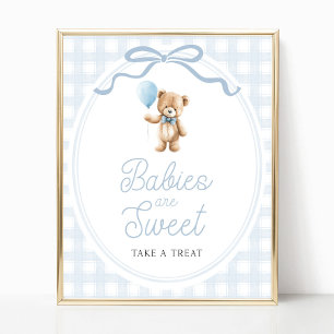 Affiche Pancarte de table de friandises pour Baby Shower O