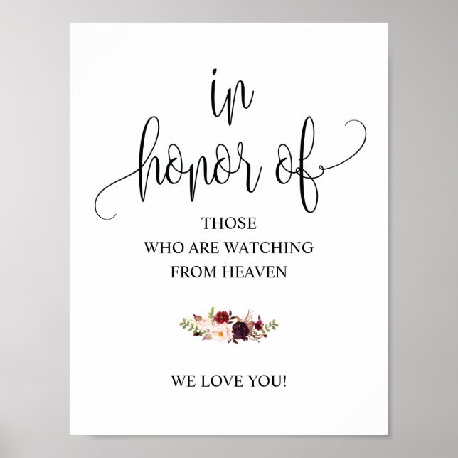 Affiche Pancarte de table de mariage en calligraphie rusti (Devant)