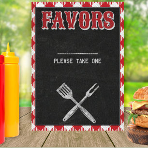 Affiche Pancarte de table pour les faveurs d'anniversaire