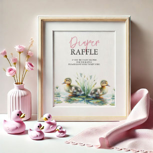 Affiche Pancarte de tirage au sort de couche pour canard B