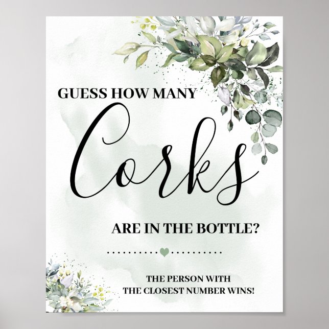 Affiche Pancarte de verdure d'eucalyptus succulent combien (Devant)