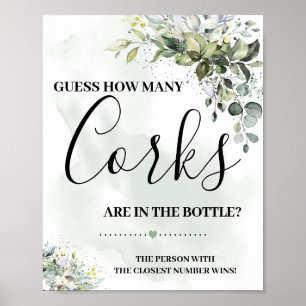 Affiche Pancarte eucalyptus verdure succulente combien de 