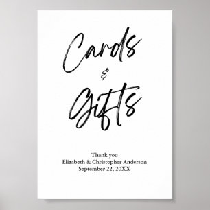 Affiche Pancarte minimaliste pour le jour du mariage pour