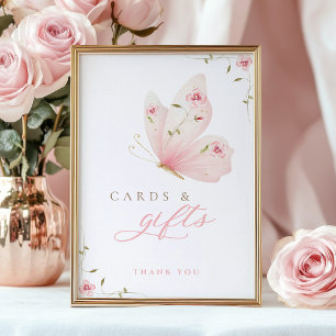 Affiche Pancarte pour Cartes & Cadeaux A Little Butterfly