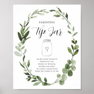 Affiche Pancarte pour la fête des futurs parents Conseils 