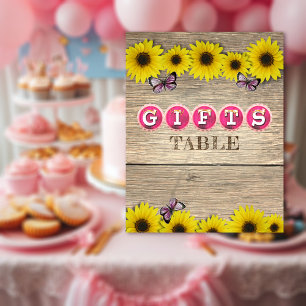 Affiche Pancarte pour la table des cadeaux Baby Shower Tou