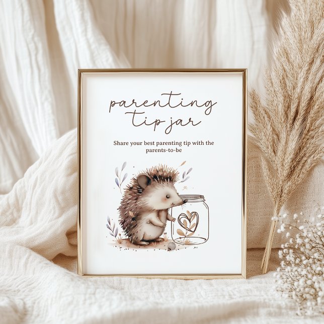Affiche Pancarte pour la tirelire de conseils de parenting (Créateur téléchargé)