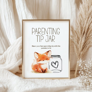 Affiche Pancarte pour la tirelire des conseils de parentin