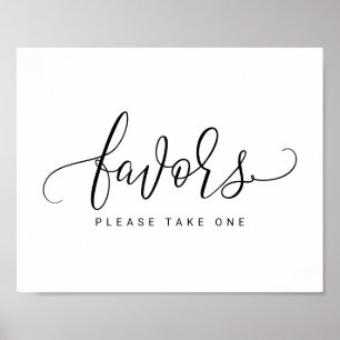 Affiche Pancarte pour les cadeaux de mariage - Calligraphi