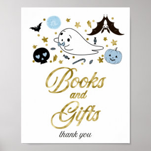 Affiche Pancarte pour livres et cadeaux de Baby Shower Hal