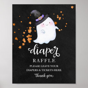 Affiche Pancarte pour un jeu de laperons pour une baby sho