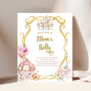Affiche Pancarte Taille du Ventre de Maman Princesse Royal
