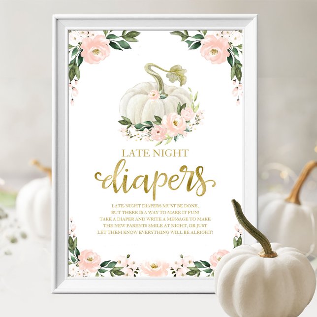 Affiche Pancartes de jeu de Baby Shower pour couches pour  (Créateur téléchargé)