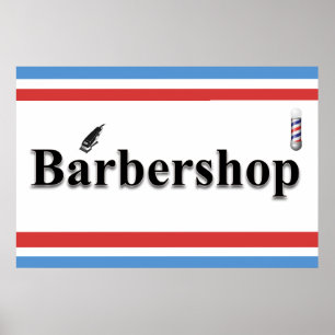 Affiche Pancartes de salon de coiffure pour hommes Enseign