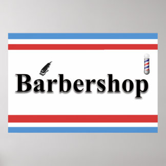 Affiche Pancartes de salon de coiffure pour hommes Enseign