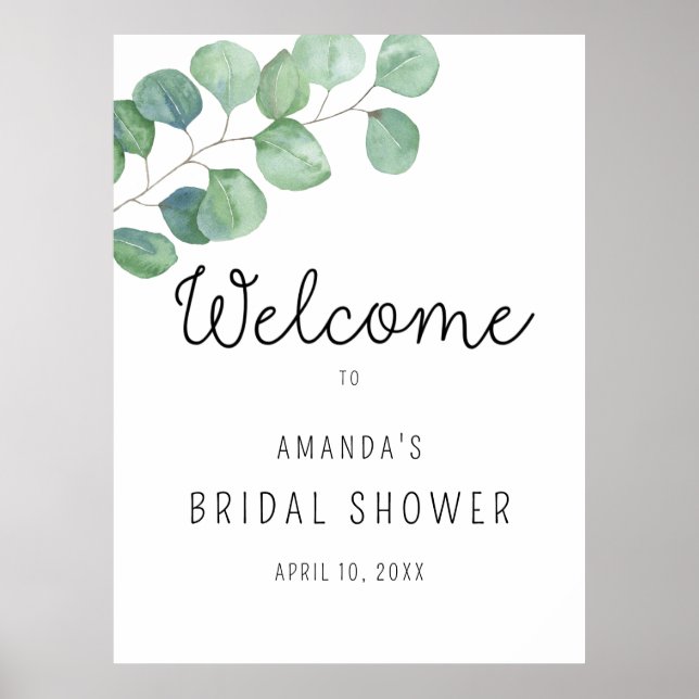 Affiche Pancouronne d'eucalyptus - Panneau de bienvenue po (Devant)