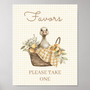 Affiche Pancré de bébé au citron Enseigne de cadeaux de fê