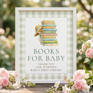 Affiche Pancré de livres à carreaux Silly Goose pour panne