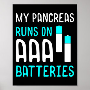 Affiche Pancreas Diabétique Diabétique Plaisant T1d Type 1