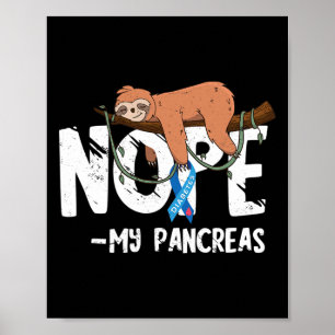 Affiche Pancréas Sensibilisation au diabète Sang Sucre Dia