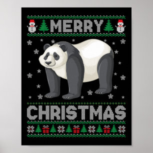Affiche Panda Animal Hommes Femmes Enfants Vilain Chandail